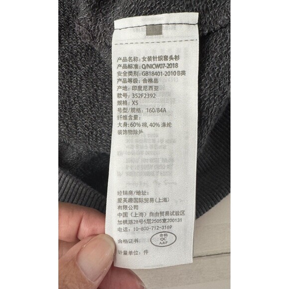 Hollister Women’s Long Sleeve Gray Crewneck Sweater Open Back Pullover Size XS - Picture 9 of 14